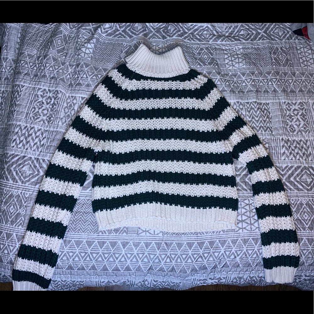 Striped Turtleneck